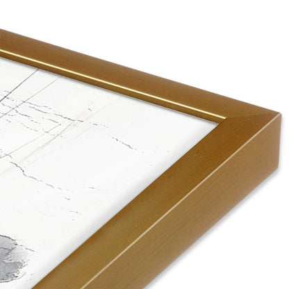 [Color:Polished Gold], Picture of art in a Polished Gold frame at an angle