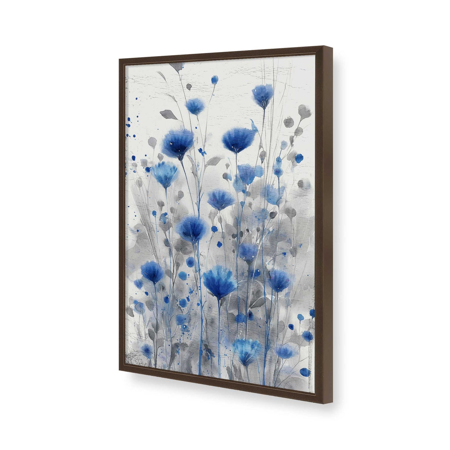 [Color:Brown], Picture of art in a Brown frame of the corner