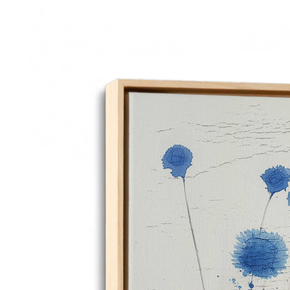 [Color:American Maple], Picture of art in a American Maple frame at an angle