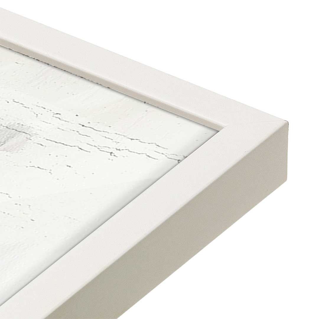 [Color:Opaque White], Picture of art in a Opaque White frame at an angle