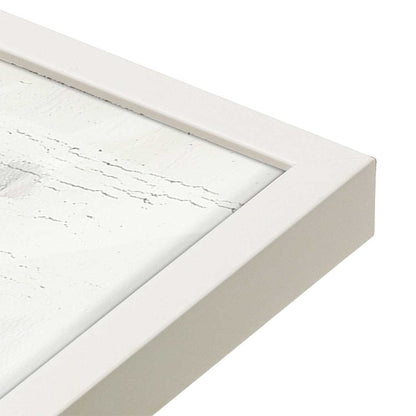 [Color:Opaque White], Picture of art in a Opaque White frame at an angle