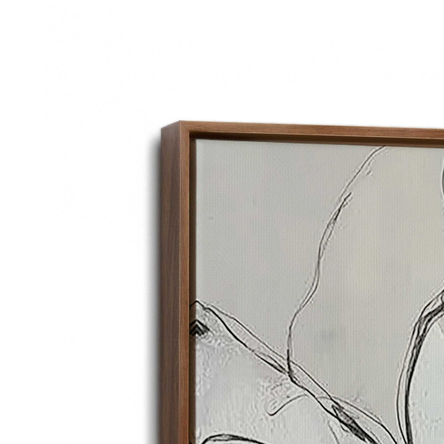 [Color:Walnut], Picture of art in a Walnut frame at an angle