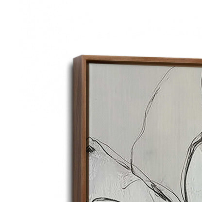 [Color:Walnut], Picture of art in a Walnut frame at an angle