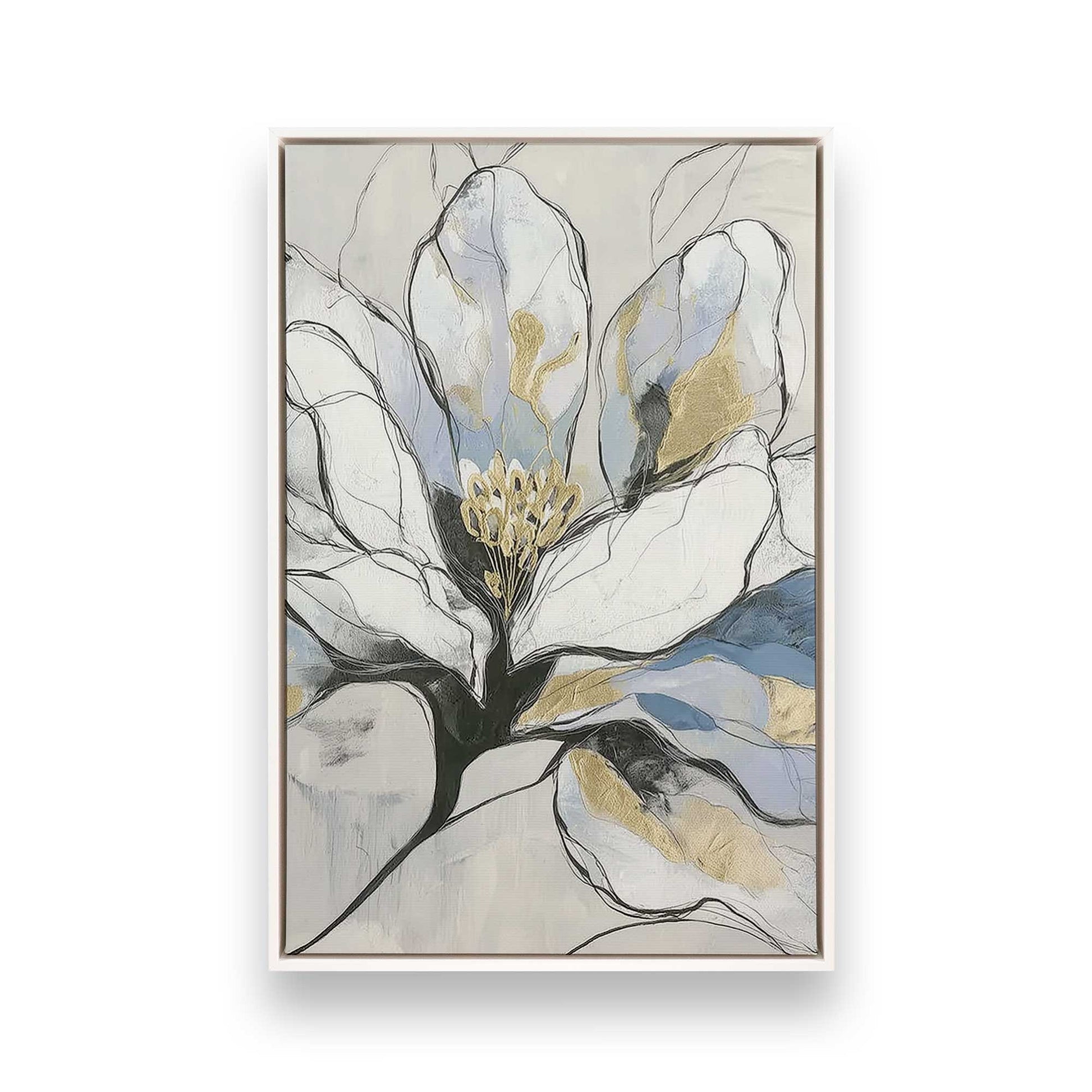 [Color:Opaque White], Picture of art in a White frame
