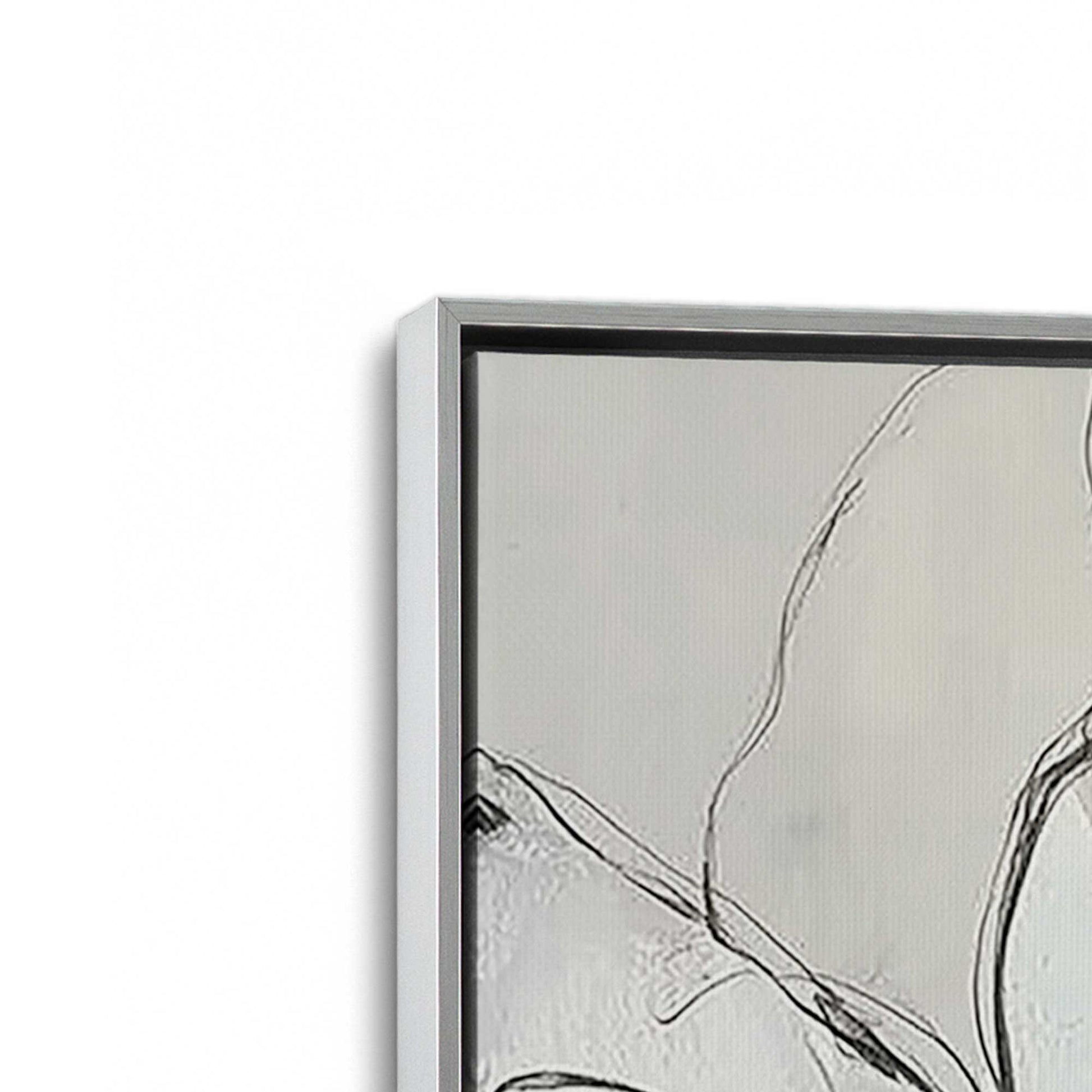 [Color:Polished Chrome], Picture of art in a Polished Chrome frame at an angle