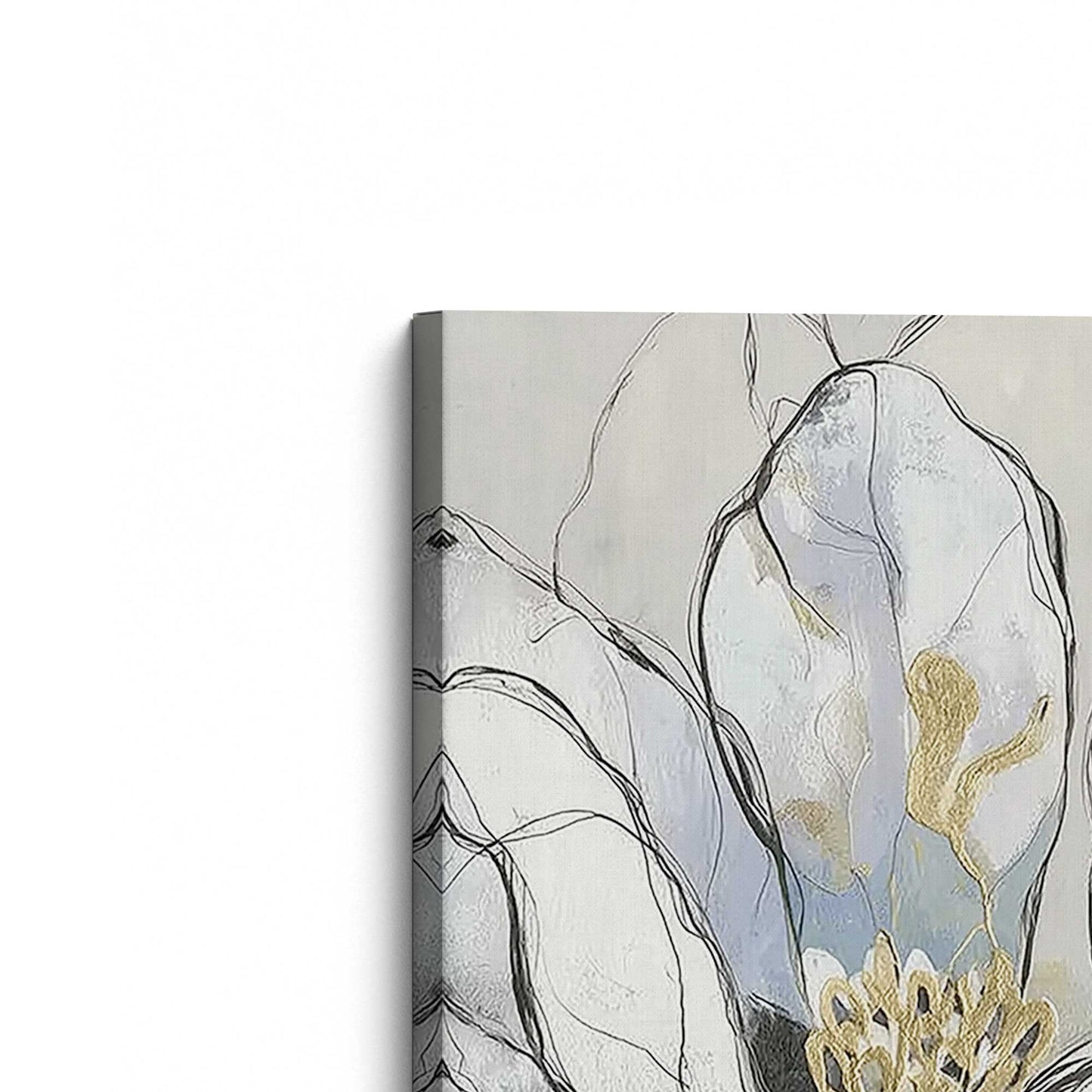 [Color:Stretched Canvas], Picture of the corner of the art