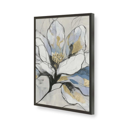 [Color:Satin Black], Picture of art in a Satin Black frame of the corner