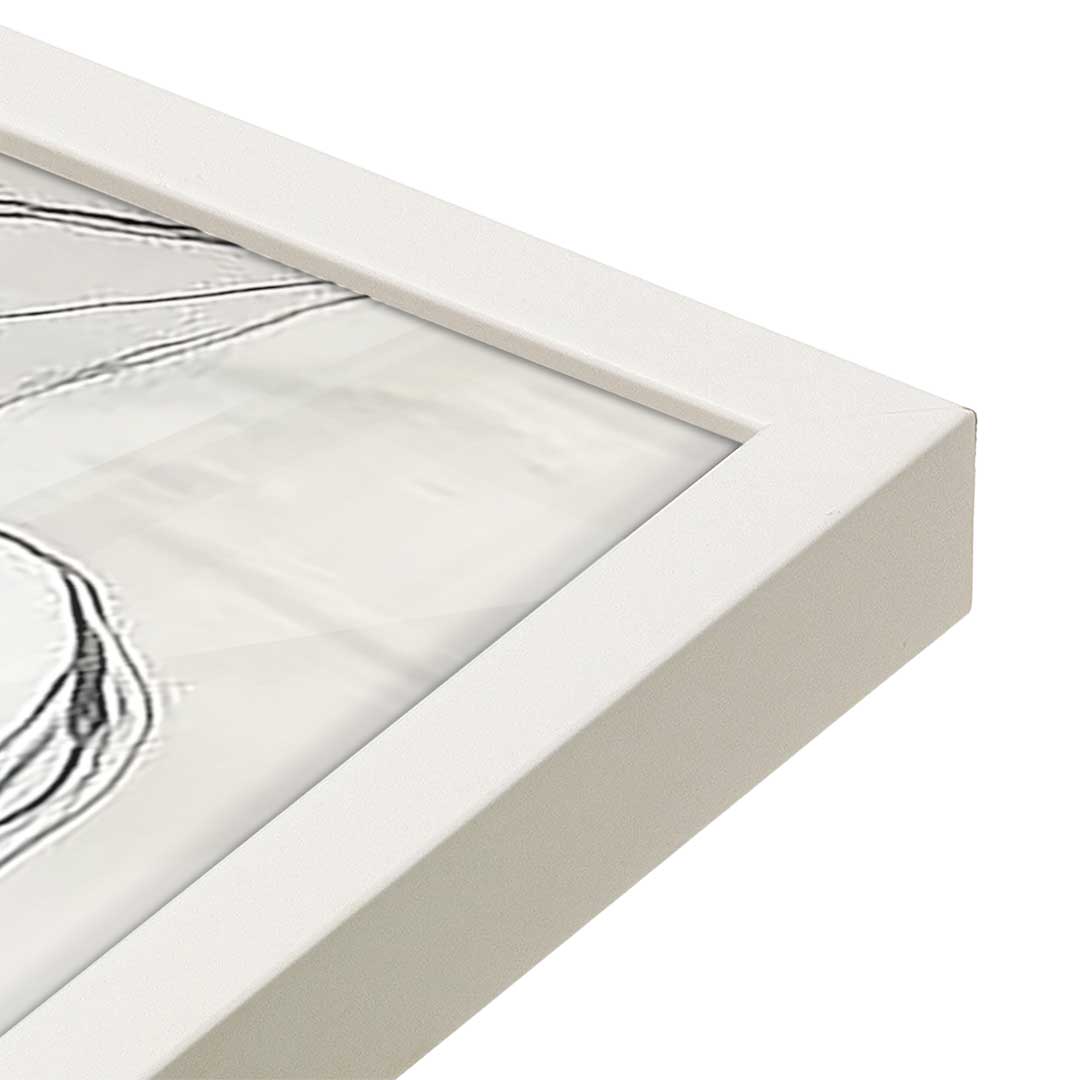 [Color:Opaque White], Picture of art in a Opaque White frame at an angle