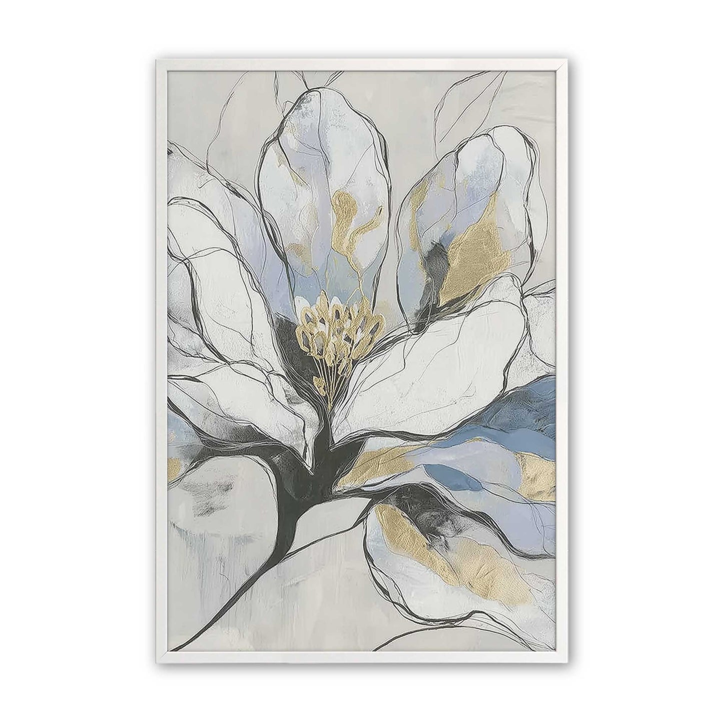[Color:Opaque White], Picture of art in a Opaque White frame