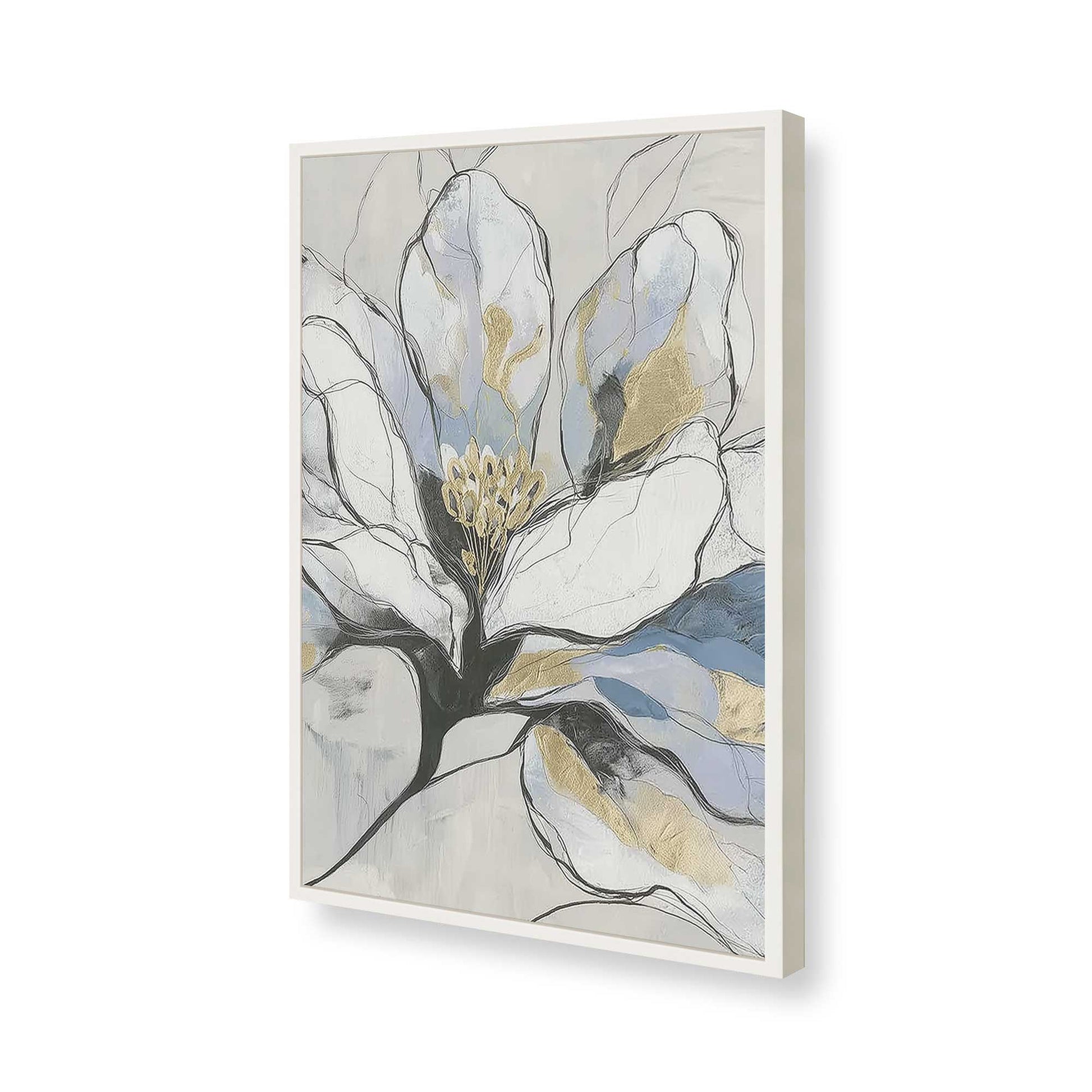 [Color:Opaque White], Picture of art in a Opaque White frame of the corner