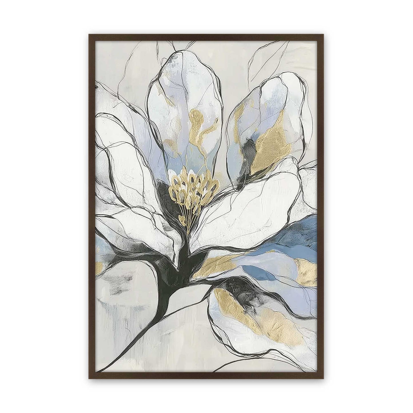 [Color:Brown], Picture of art in a Brown frame