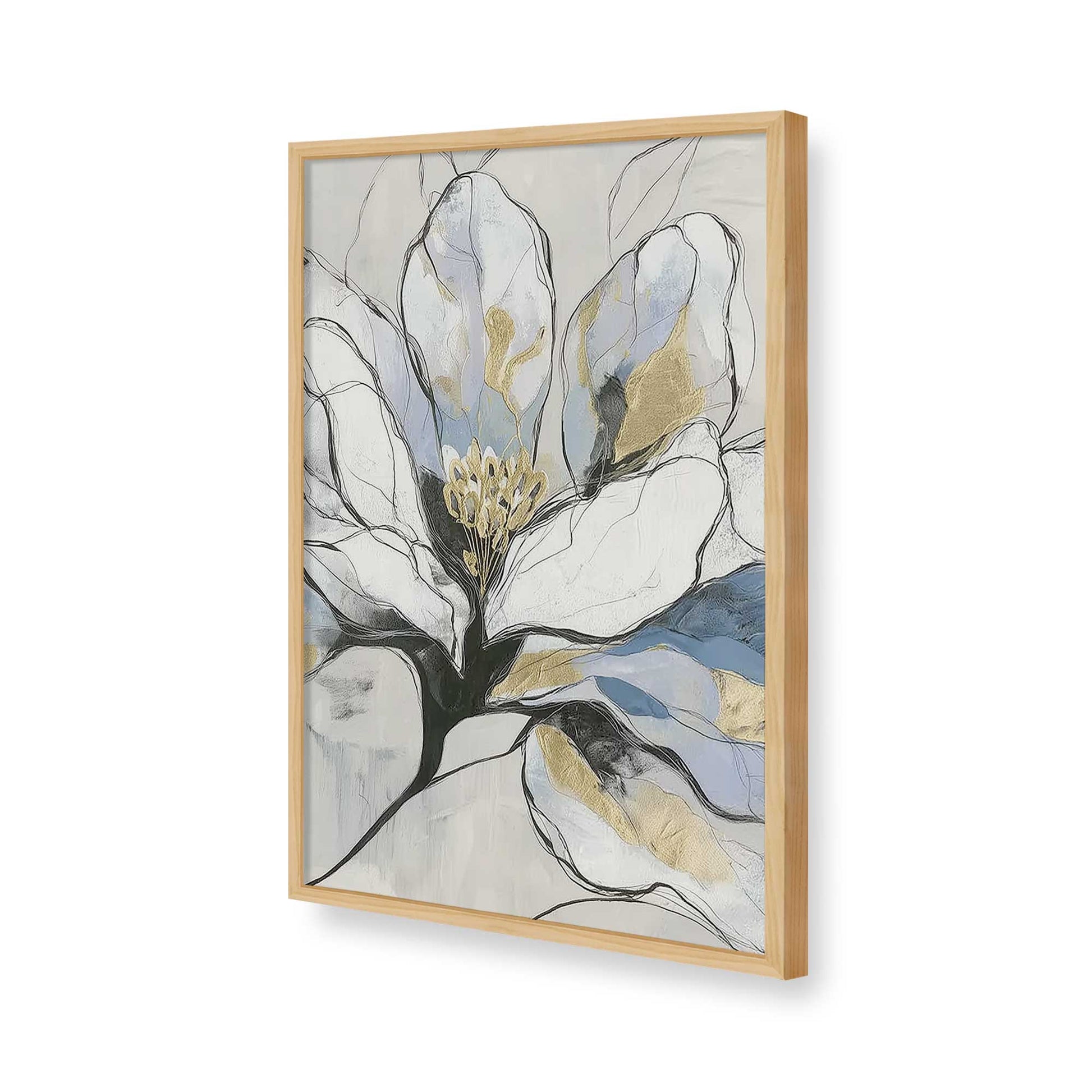 [Color:American Maple], Picture of art in a American Maple frame of the corner
