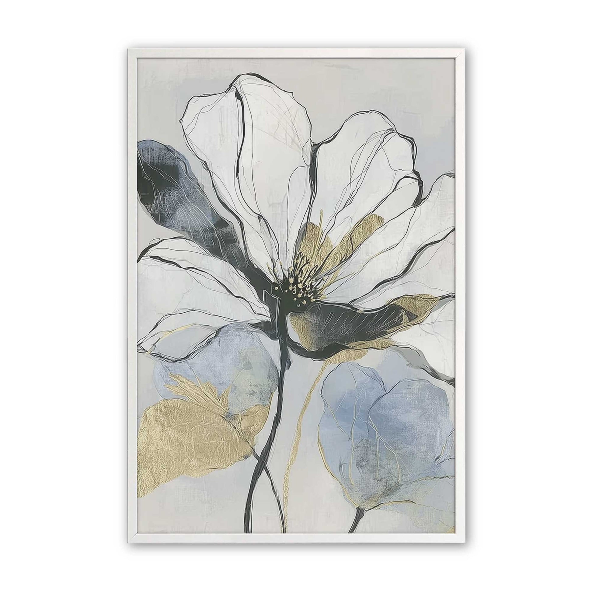 [Color:Opaque White], Picture of art in a Opaque White frame