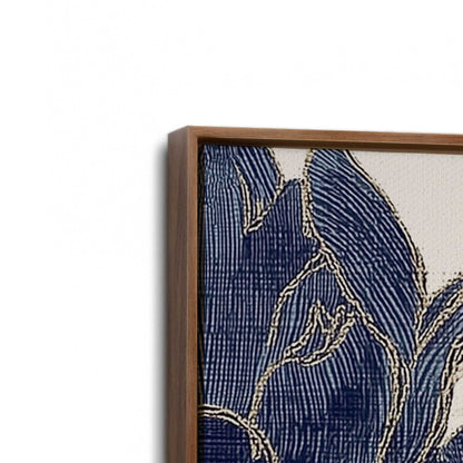 [Color:Walnut], Picture of art in a Walnut frame at an angle