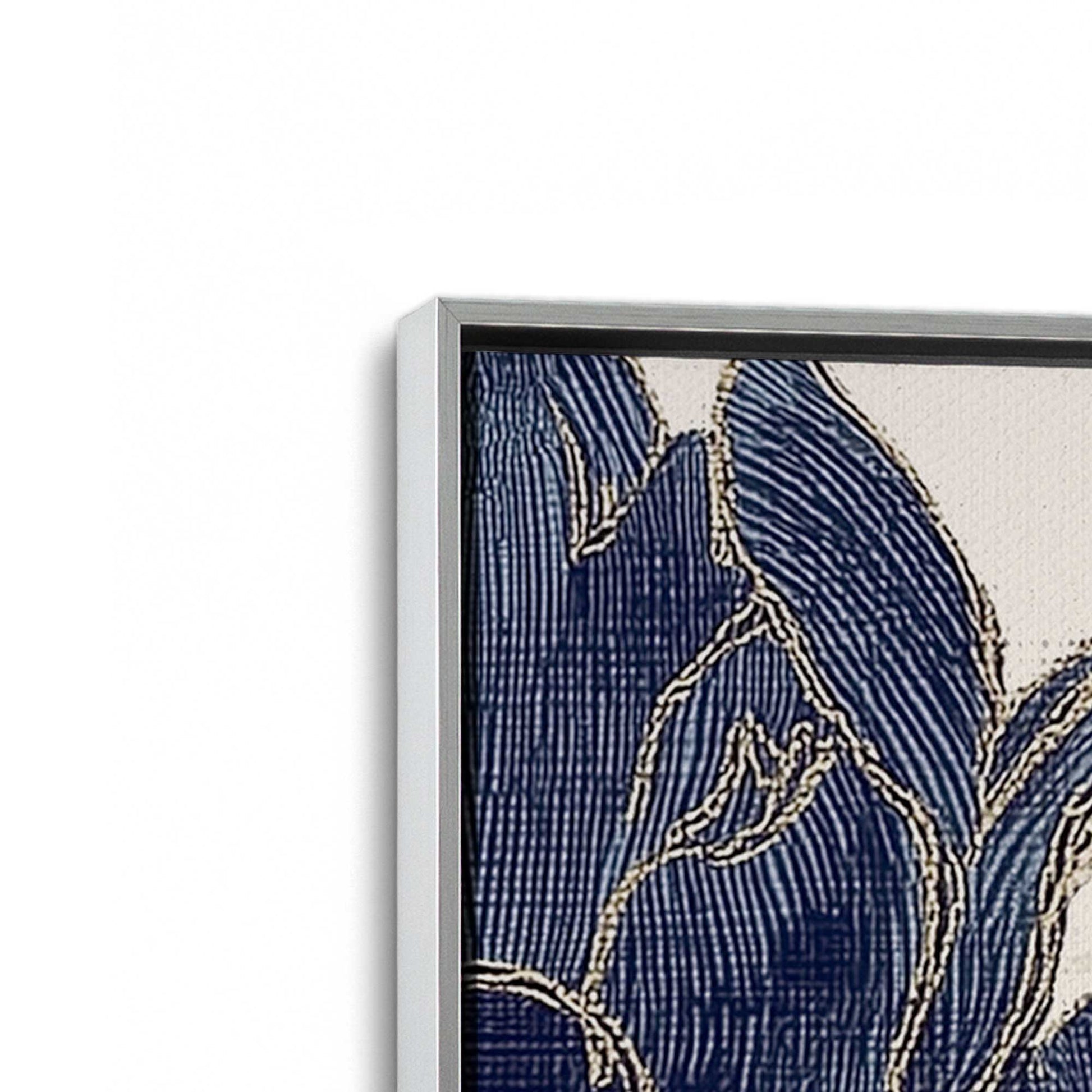 [Color:Polished Chrome], Picture of art in a Polished Chrome frame at an angle