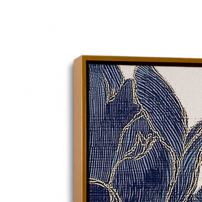 [Color:Polished Gold], Picture of art in a Polished Gold frame at an angle