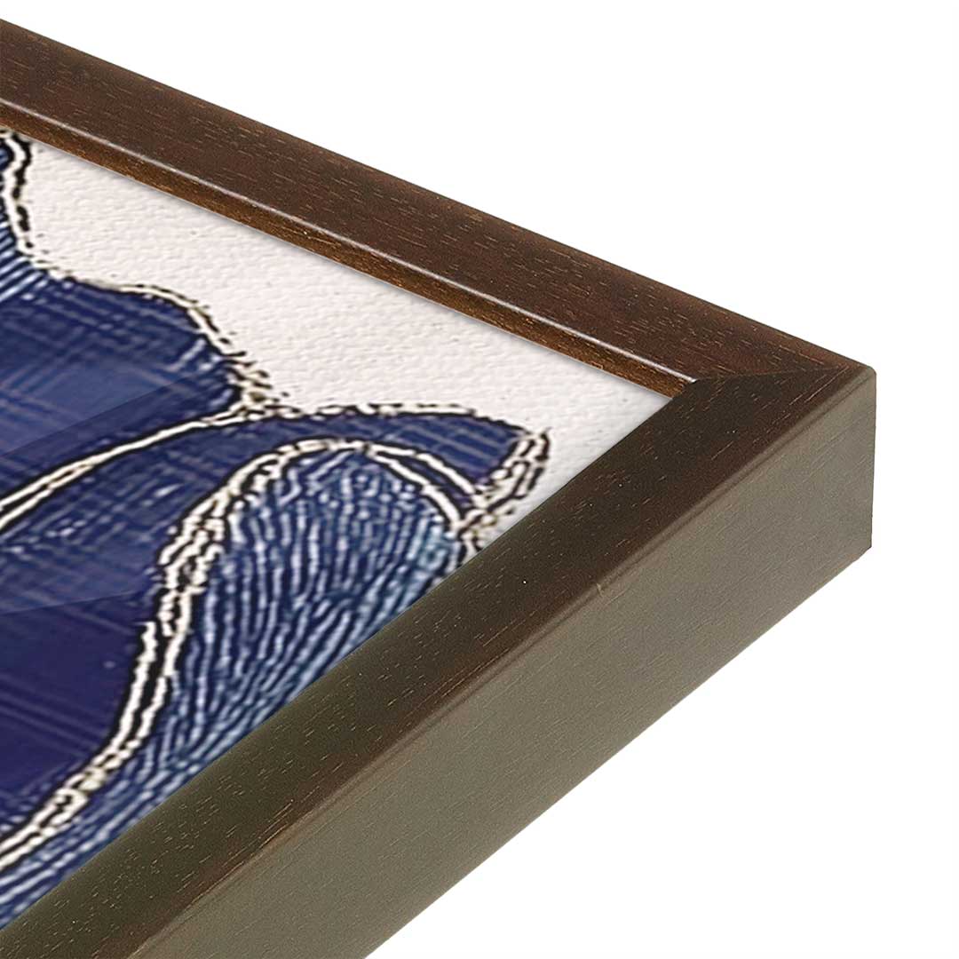 [Color:Belvinder Brown], Picture of art in a Belvinder Brown frame at an angle