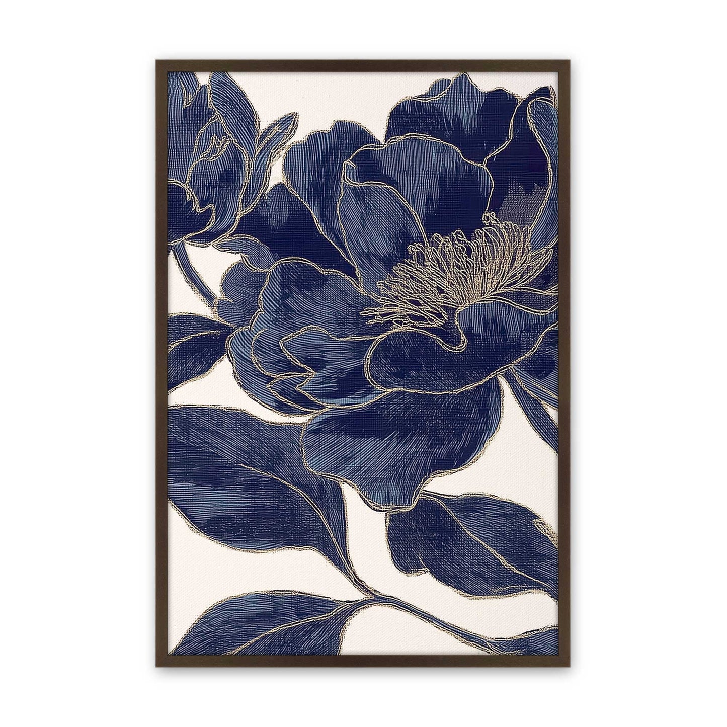 [Color:Brown], Picture of art in a Brown frame