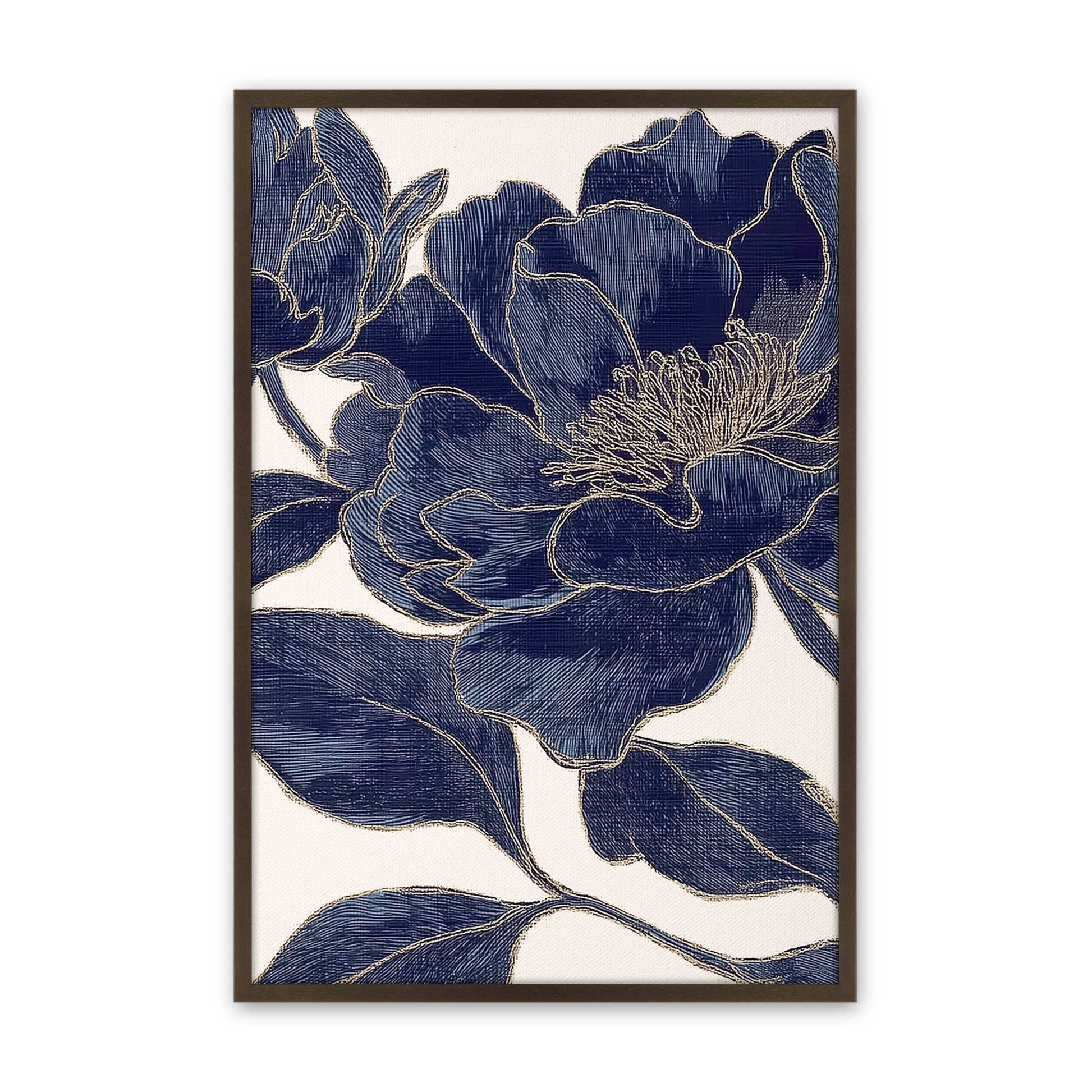 [Color:Brown], Picture of art in a Brown frame