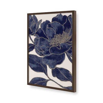 [Color:Brown], Picture of art in a Brown frame of the corner
