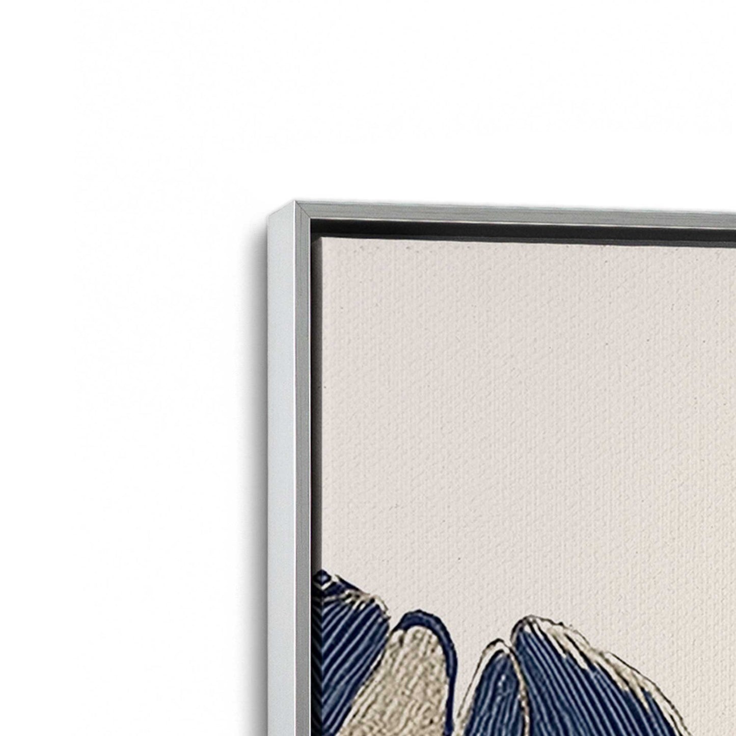 [Color:Polished Chrome], Picture of art in a Polished Chrome frame at an angle