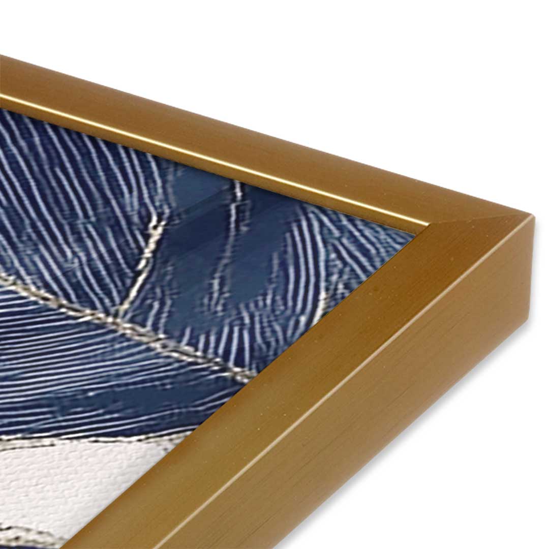 [Color:Polished Gold], Picture of art in a Polished Gold frame at an angle