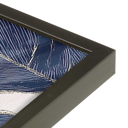 [Color:Satin Black], Picture of art in a Satin Black frame at an angle