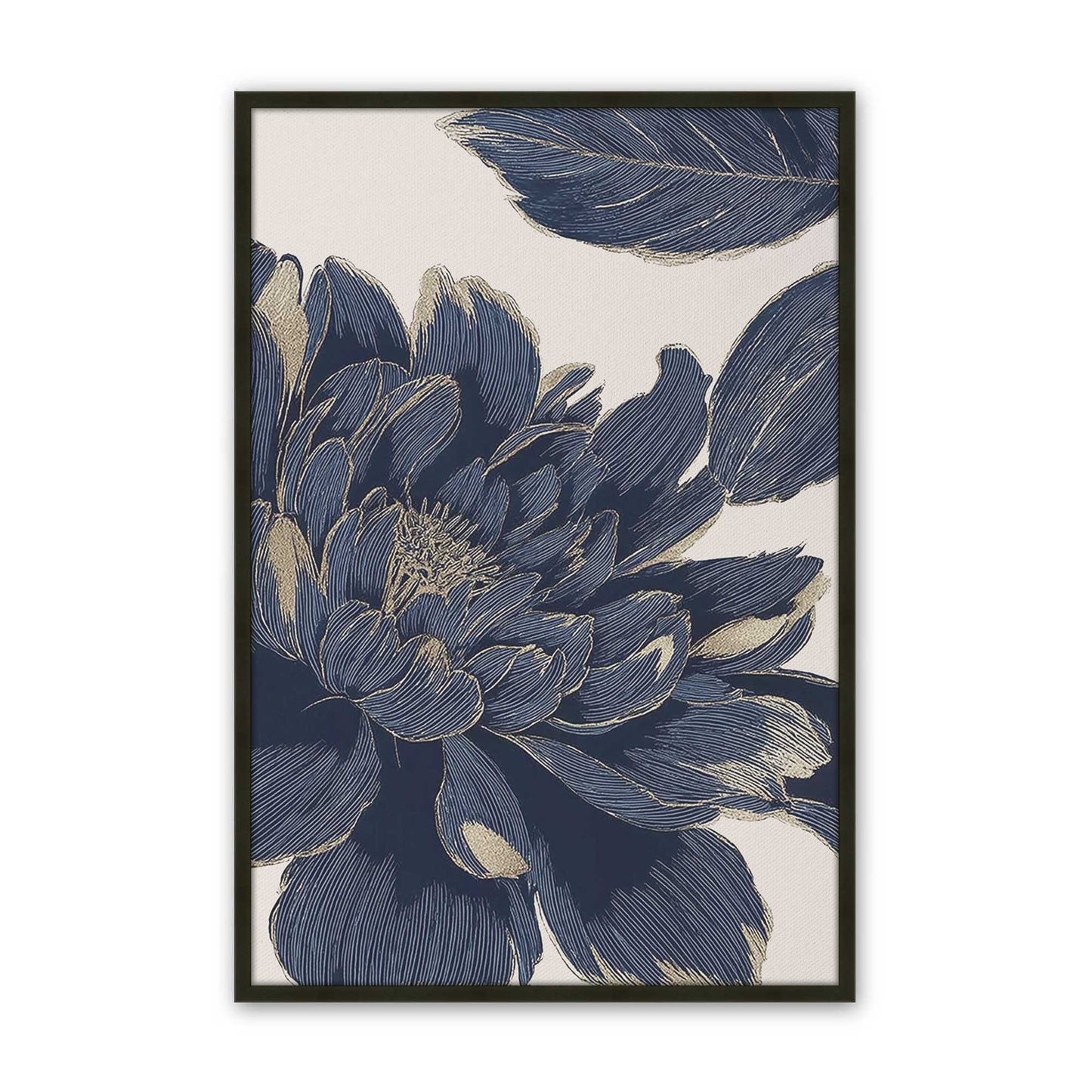 [Color:Satin Black], Picture of art in a Satin Black frame
