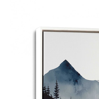 [Color:Opaque White], Picture of art in a White frame at an angle