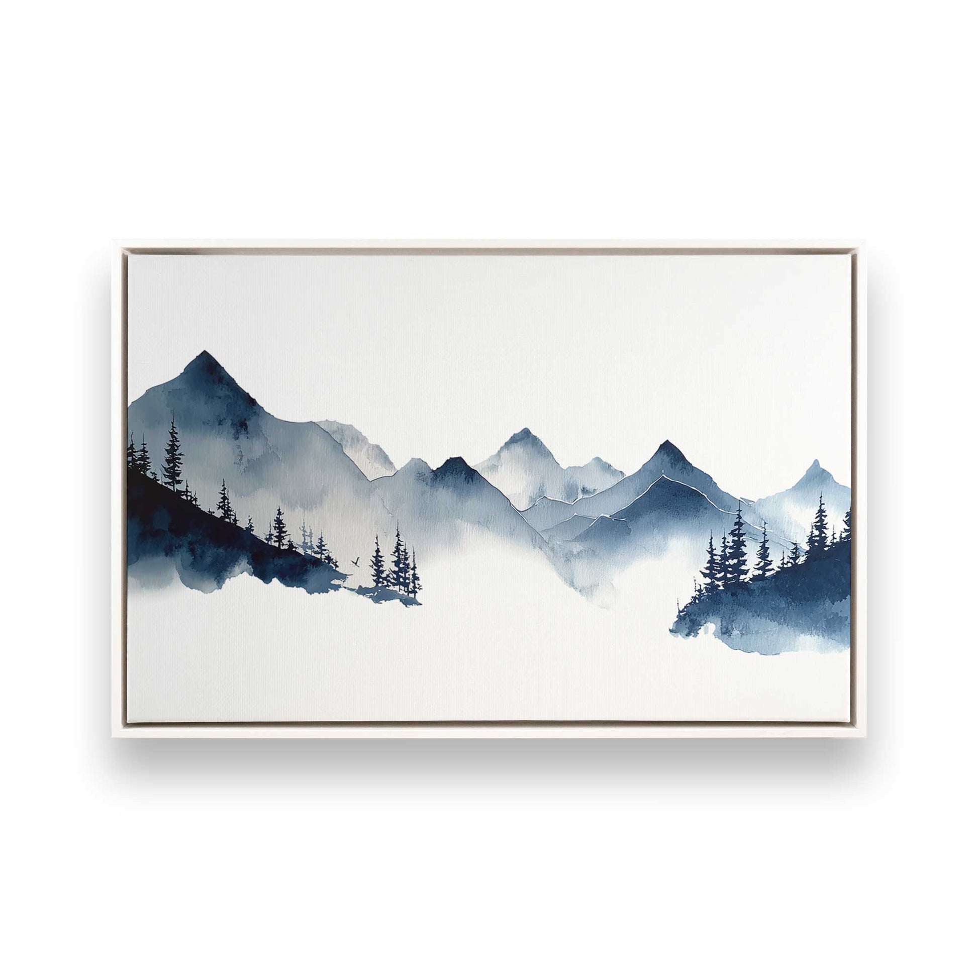 [Color:Opaque White], Picture of art in a White frame