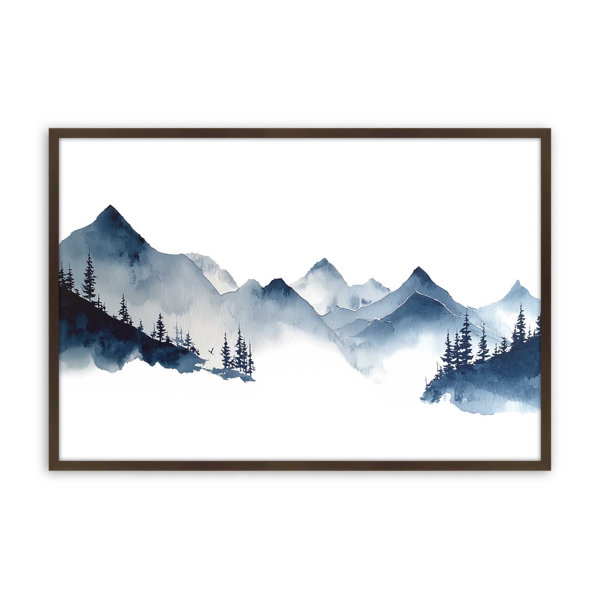 [Color:Brown], Picture of art in a Brown frame