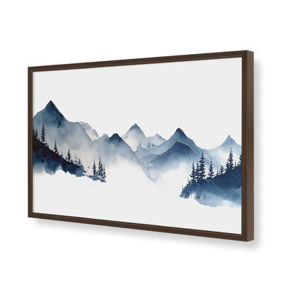 [Color:Brown], Picture of art in a Brown frame of the corner