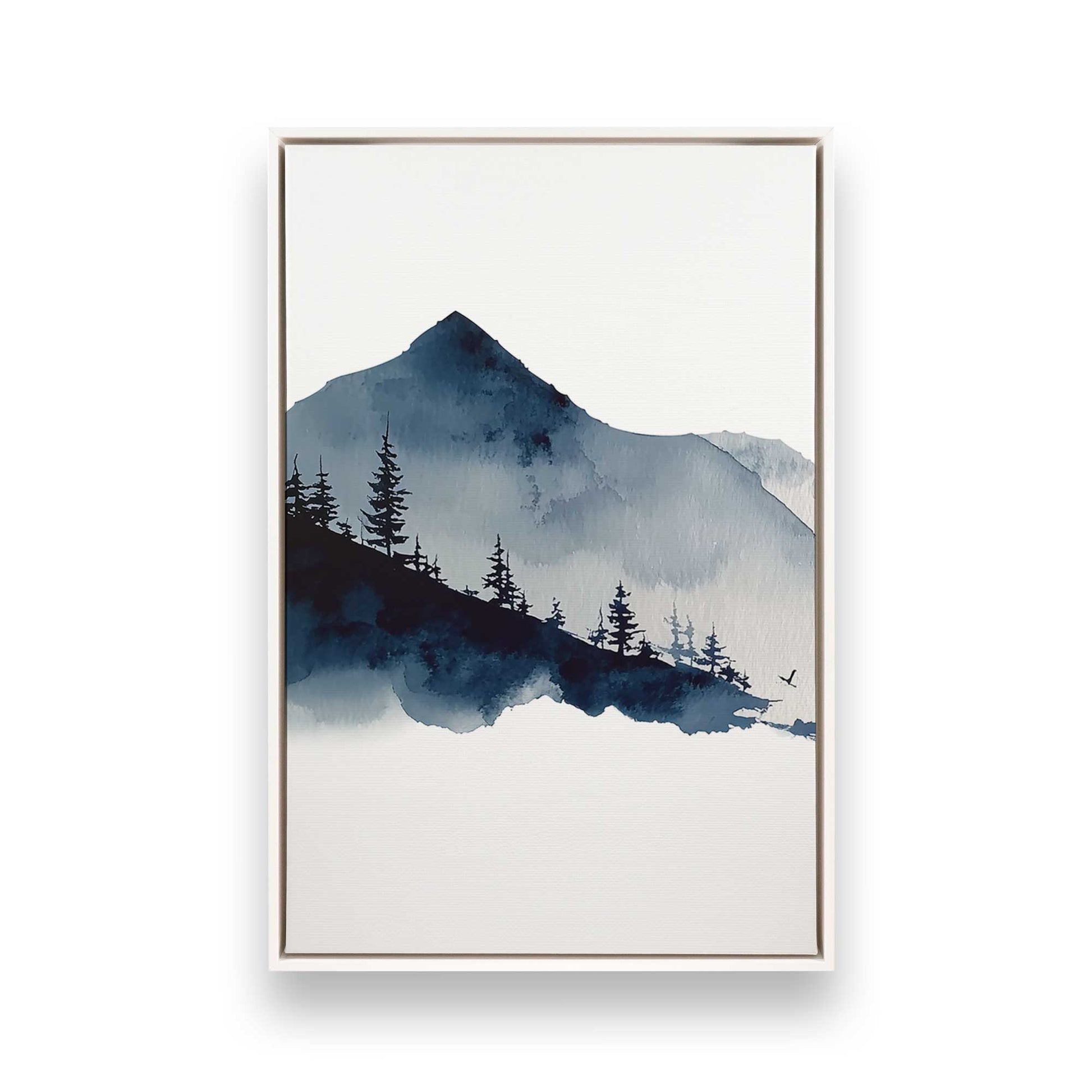 [Color:Opaque White], Picture of art in a White frame