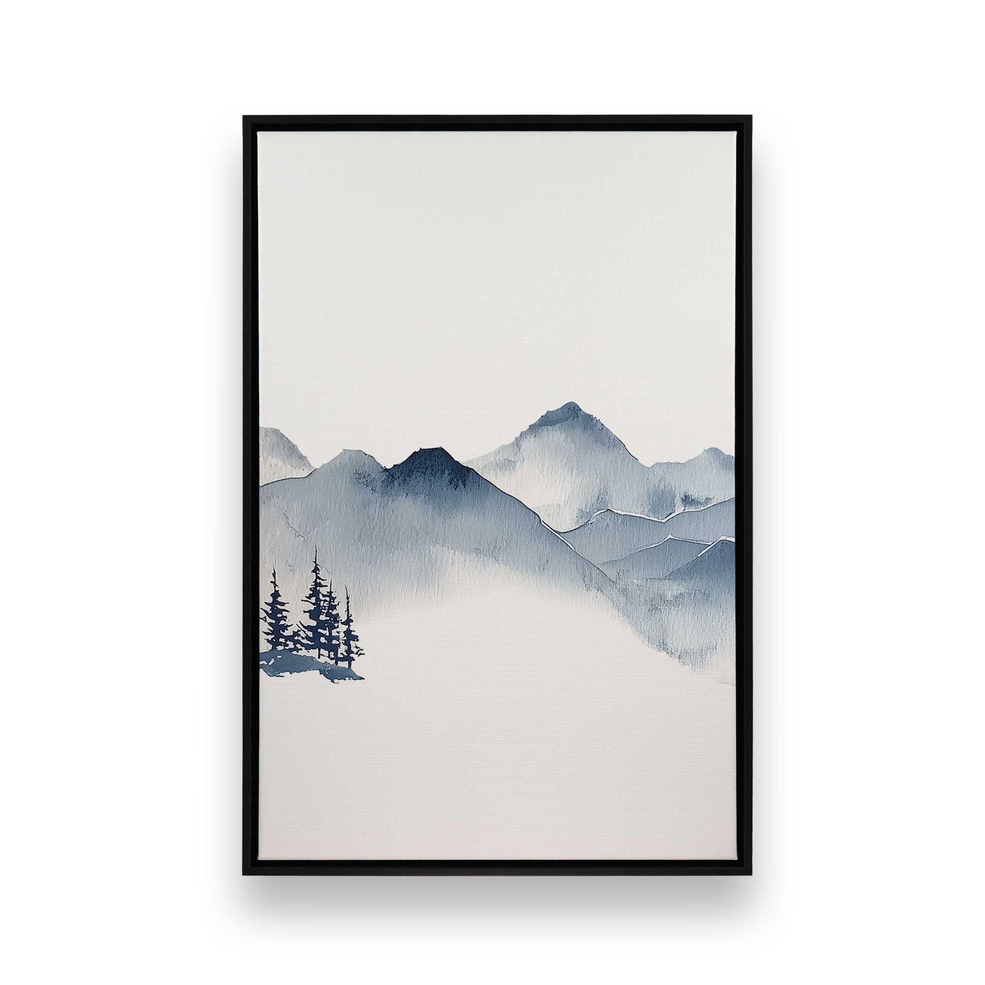 [Color:Satin Black], Picture of art in a Satin Black frame