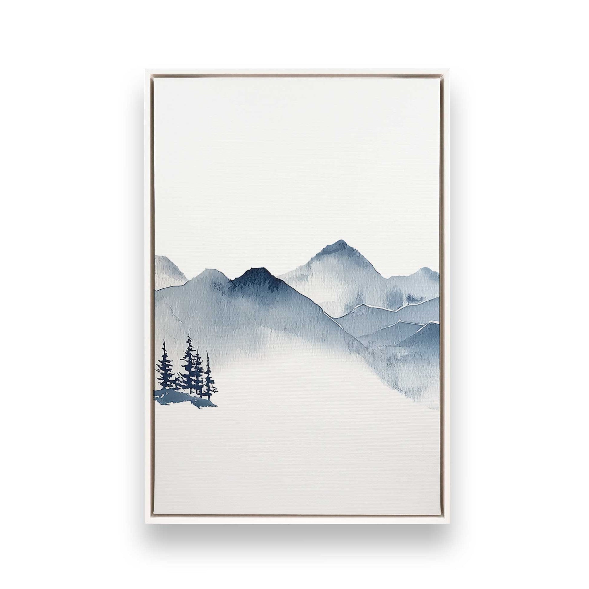 [Color:Opaque White], Picture of art in a White frame