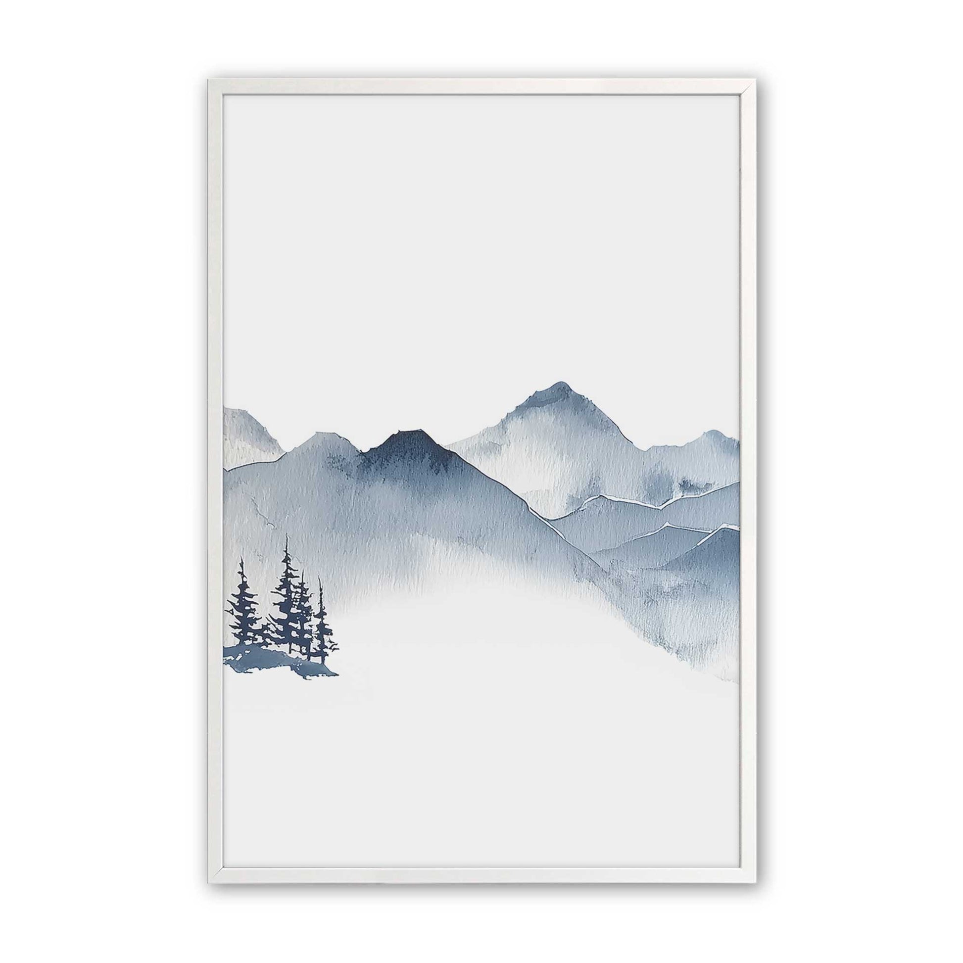 [Color:Opaque White], Picture of art in a Opaque White frame