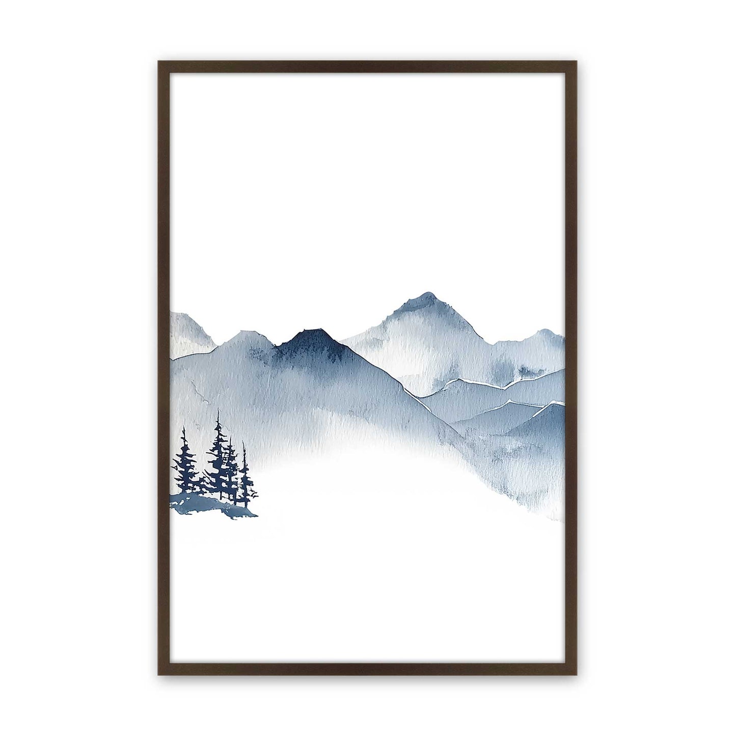 [Color:Brown], Picture of art in a Brown frame