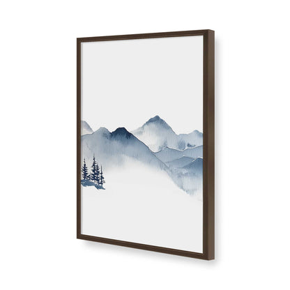 [Color:Brown], Picture of art in a Brown frame of the corner