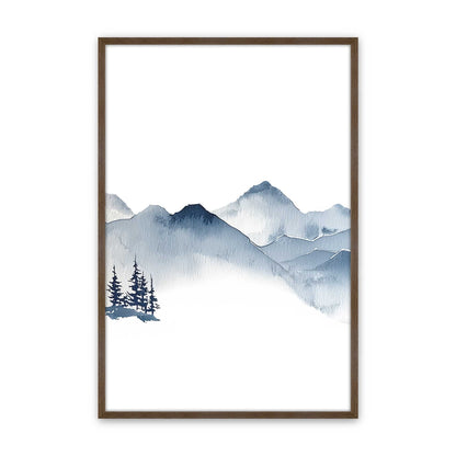 [Color:Walnut], Picture of art in a Walnut frame