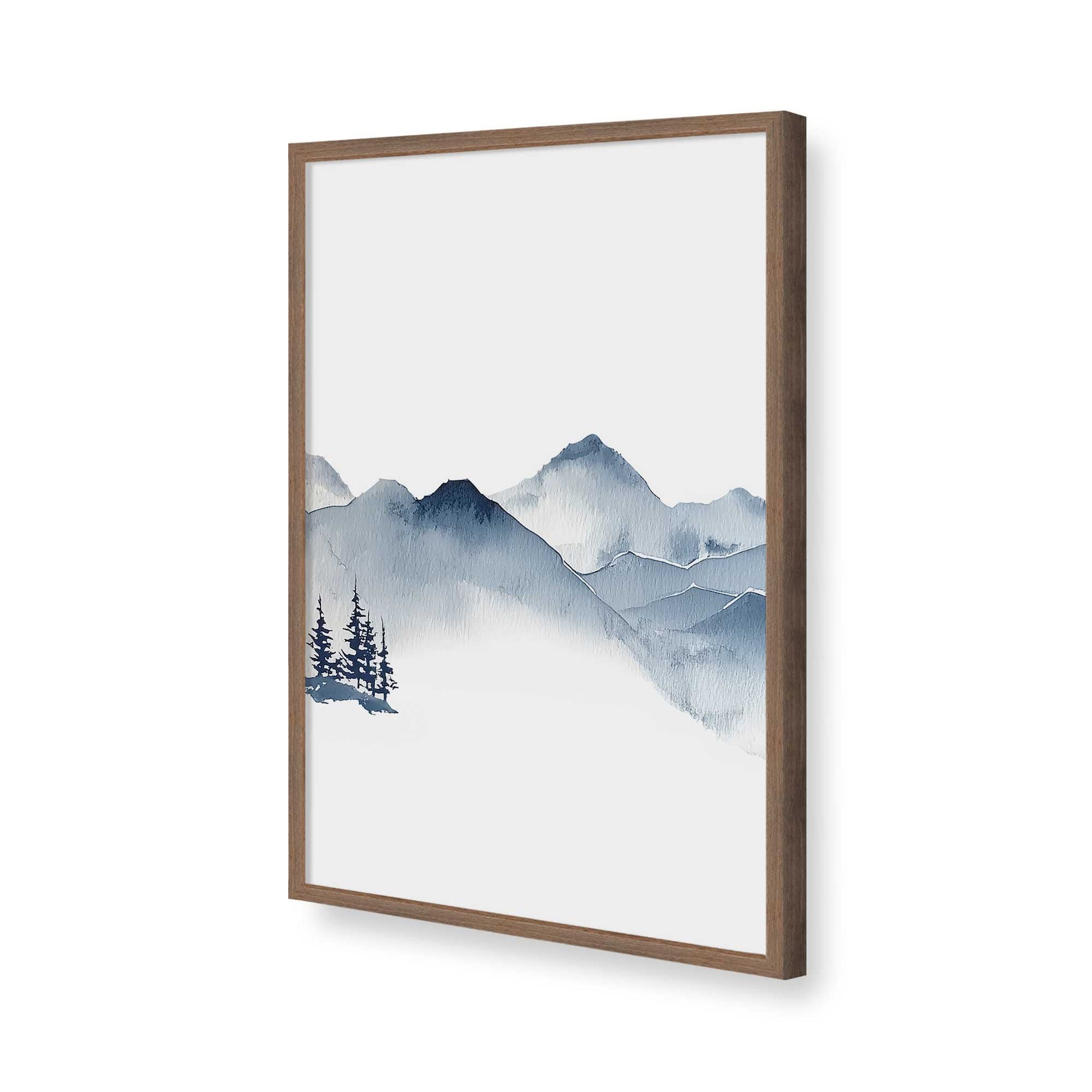 [Color:Walnut], Picture of art in a Walnut frame of the corner