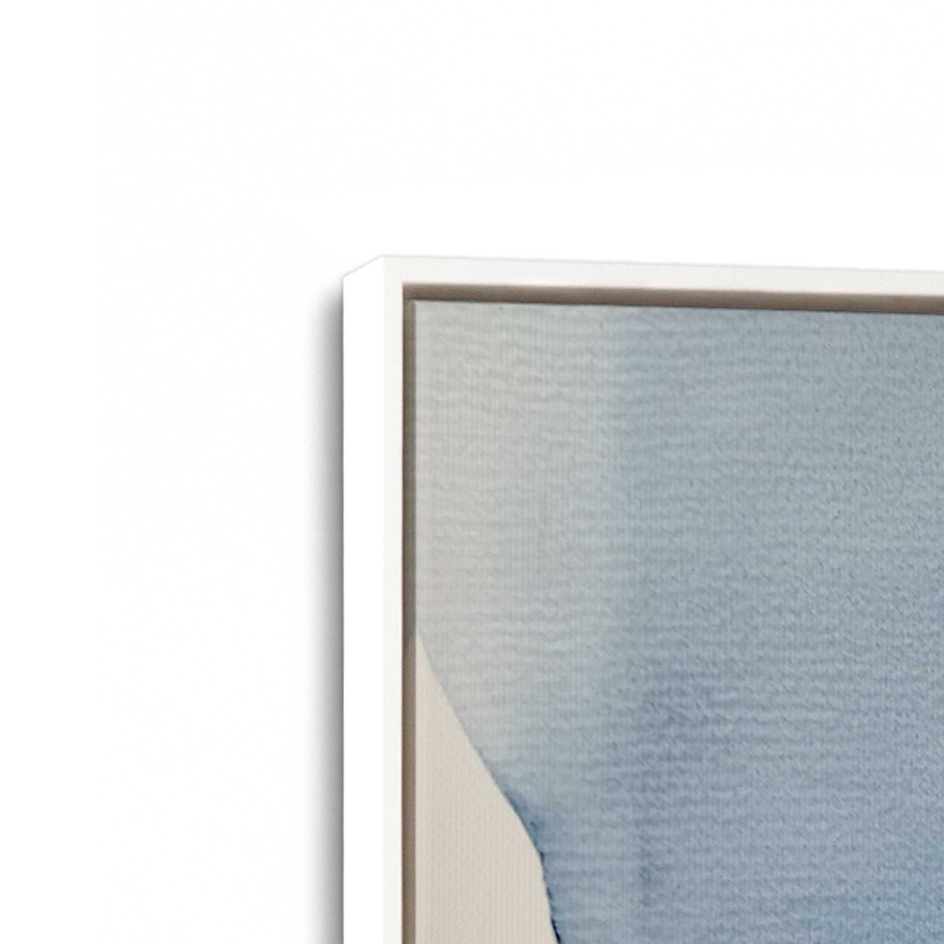 [Color:Opaque White], Picture of art in a White frame at an angle