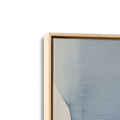 [Color:American Maple], Picture of art in a American Maple frame at an angle