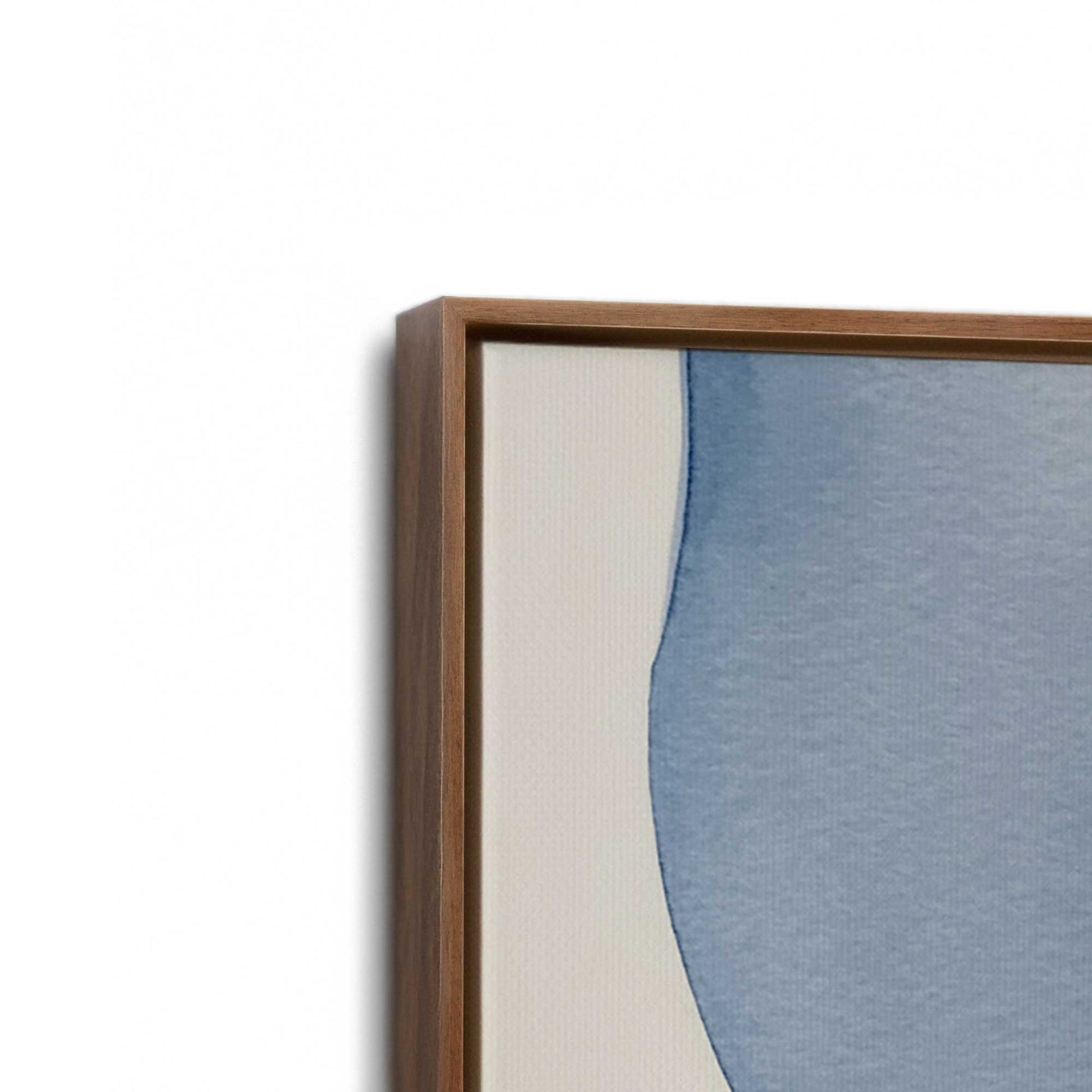 [Color:Walnut], Picture of art in a Walnut frame at an angle