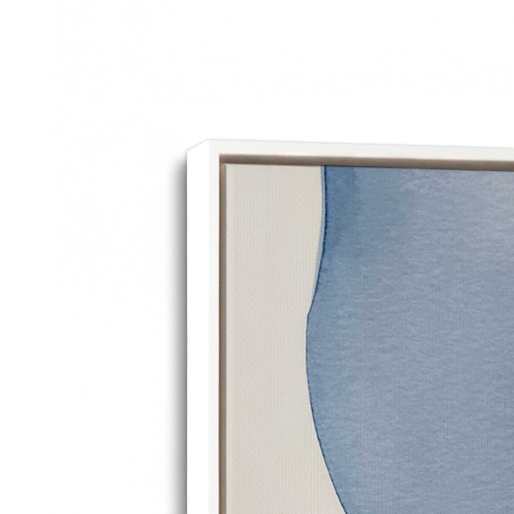 [Color:Opaque White], Picture of art in a White frame at an angle