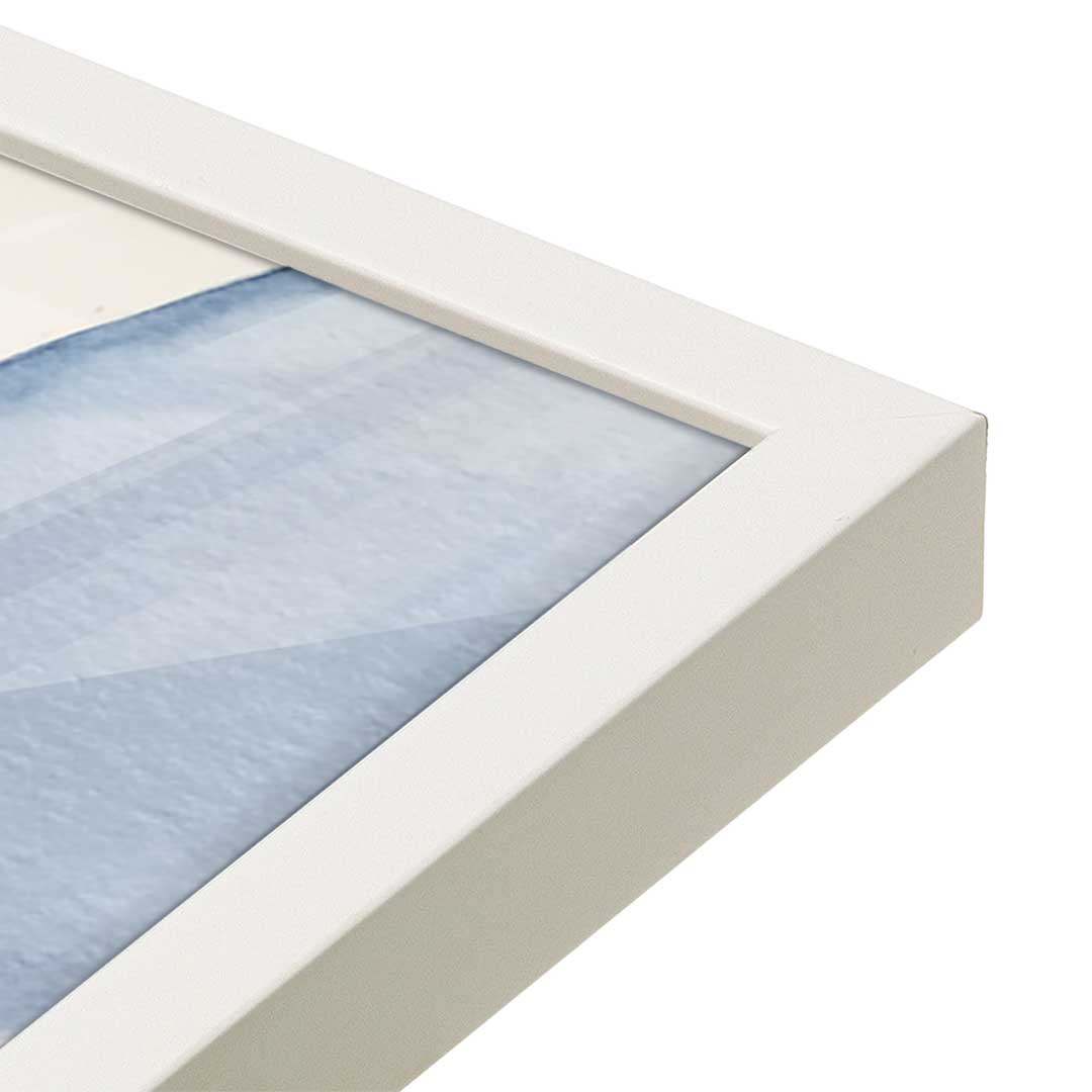 [Color:Opaque White], Picture of art in a Opaque White frame at an angle
