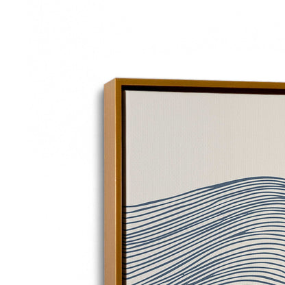 [Color:Polished Gold], Picture of art in a Polished Gold frame at an angle
