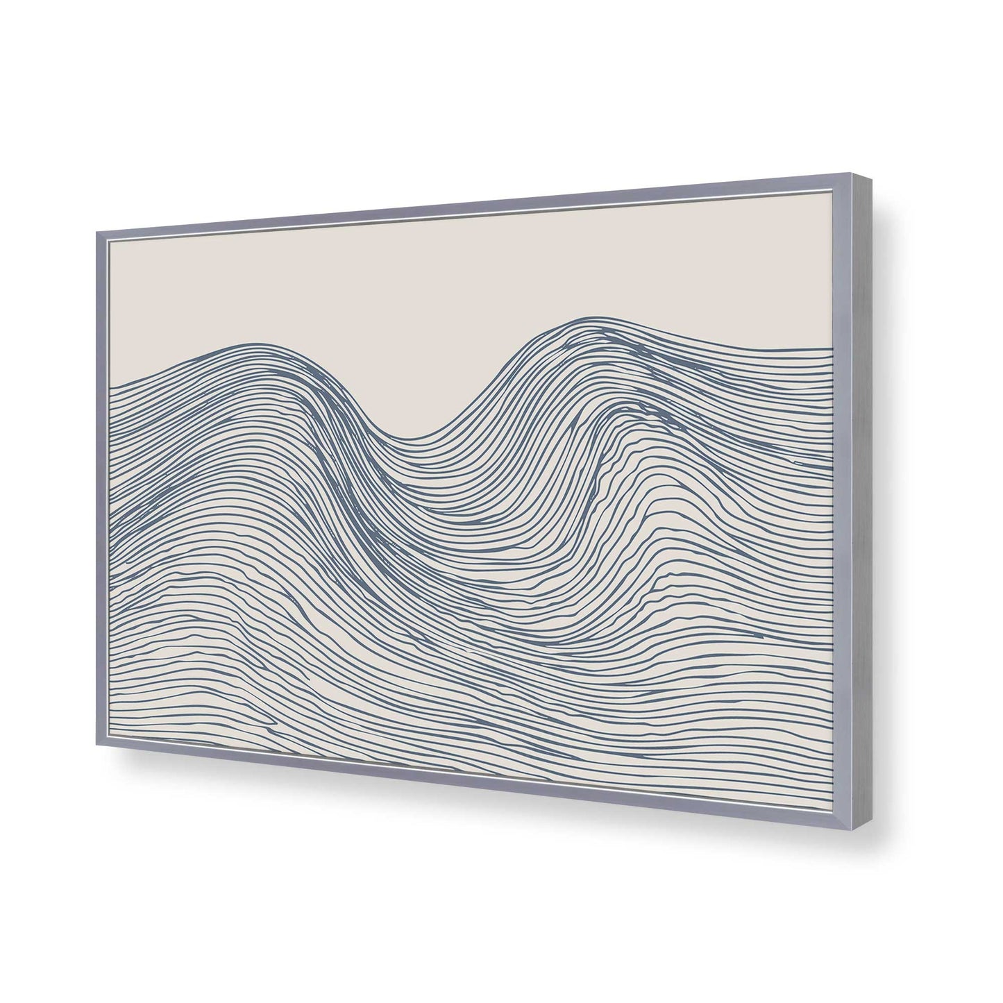 [Color:Polished Chrome], Picture of art in a Polished Chrome frame of the corner