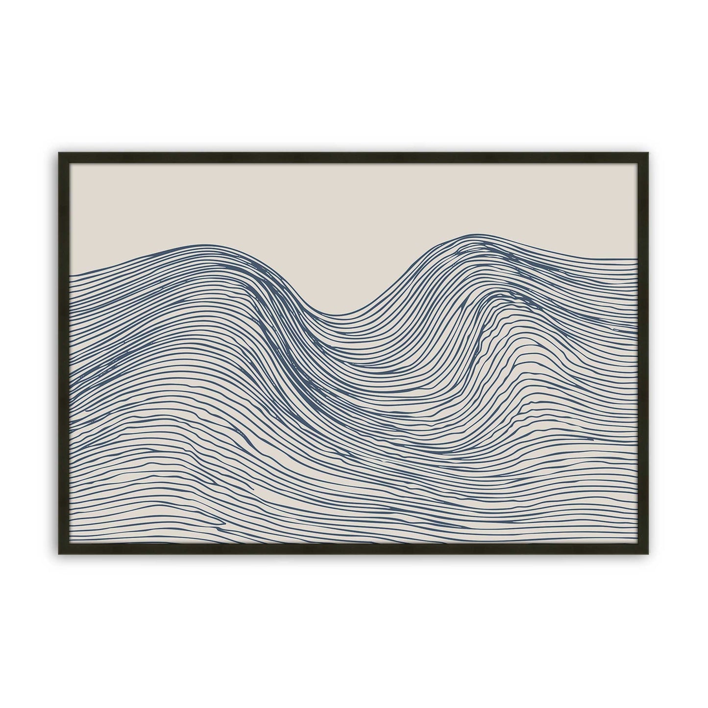 [Color:Satin Black], Picture of art in a Satin Black frame