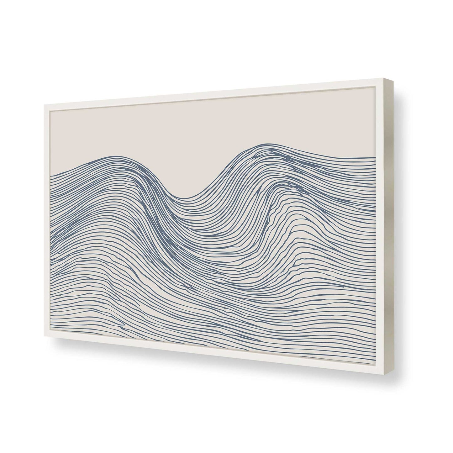 [Color:Opaque White], Picture of art in a Opaque White frame of the corner