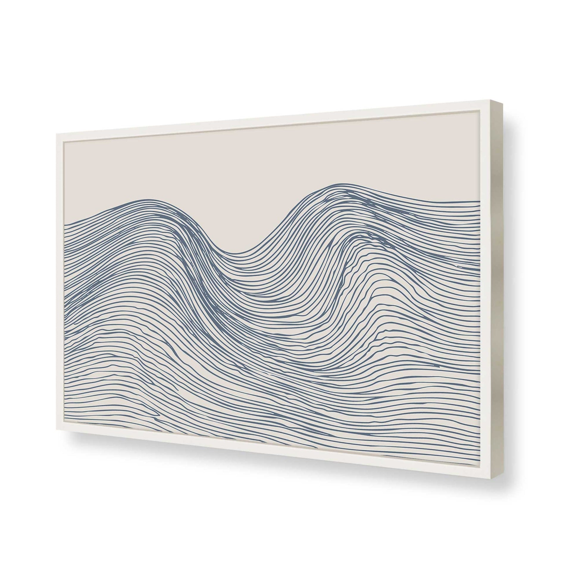 [Color:Opaque White], Picture of art in a Opaque White frame of the corner